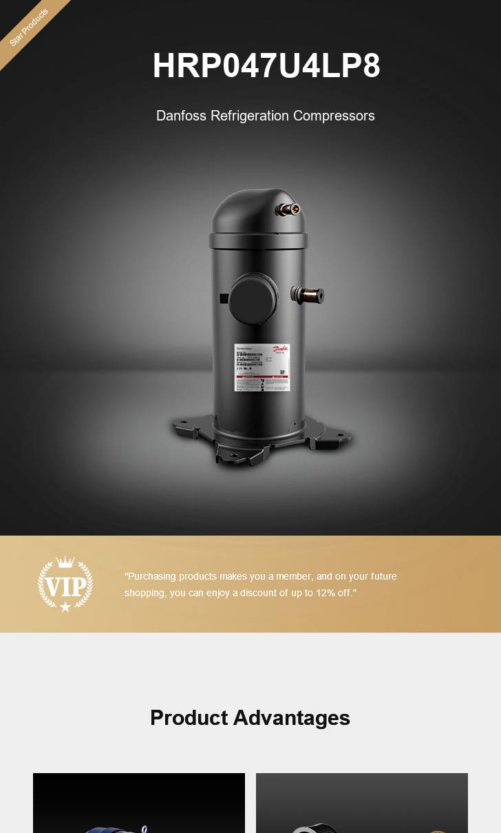 Danfoss Compressor HRP047U4LP8, technical parameters pdf, structure diagram